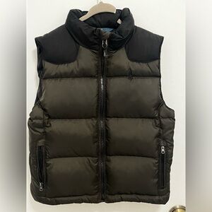 Polo Ralph Lauren Boys Green And Black Puffer Vest